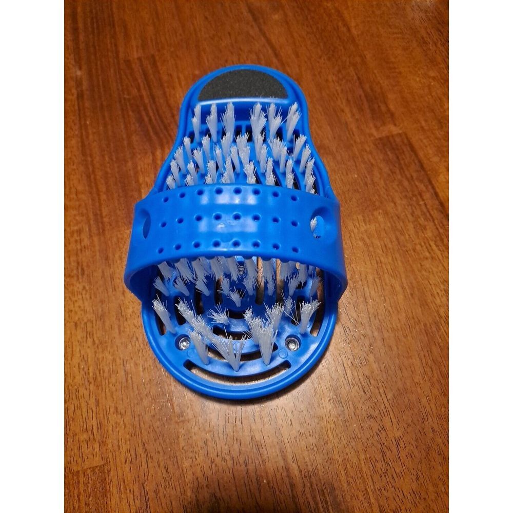 Shower Foot Scrubber Cleaner Sandal Suction Cup Massager & Brushes Pumice - Picture 2 of 4